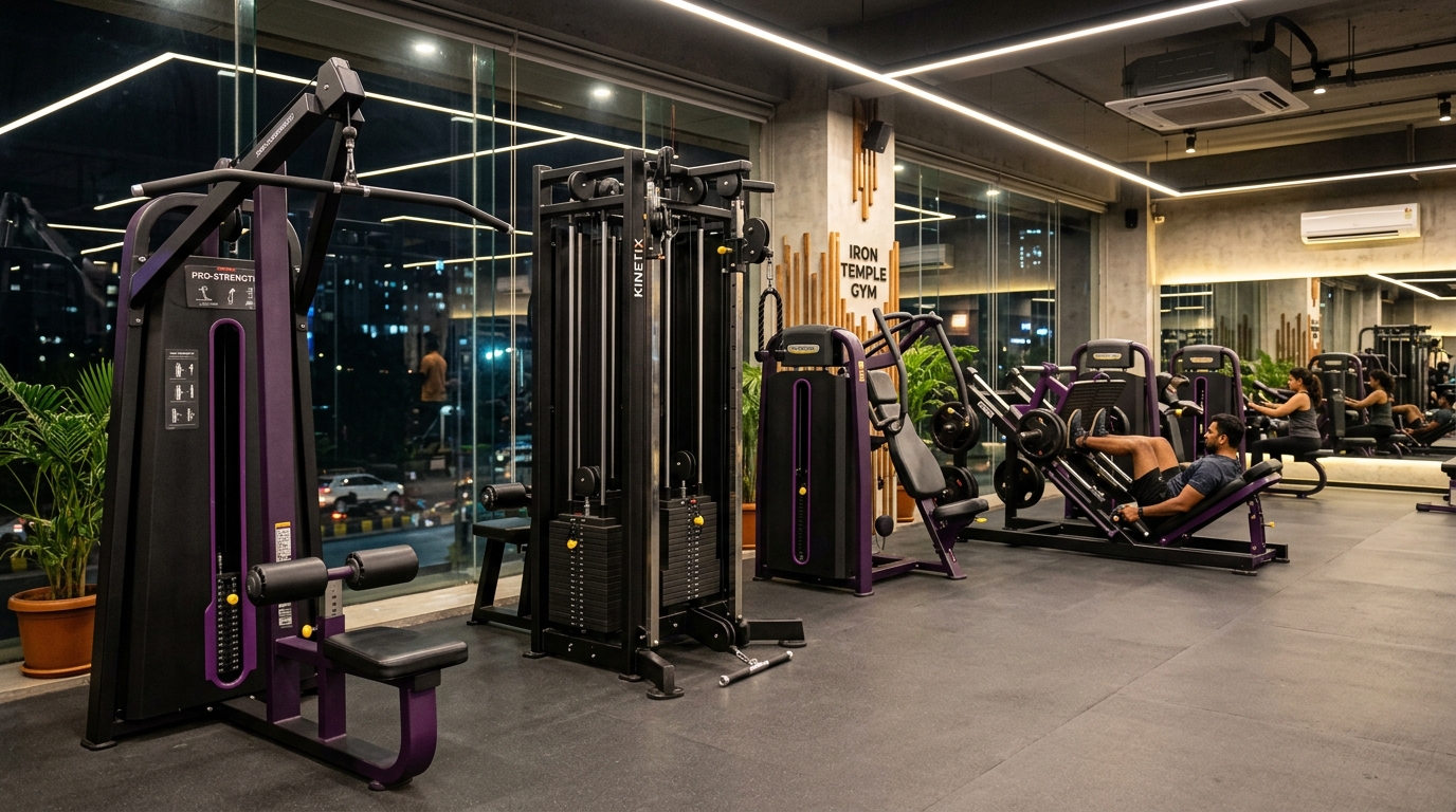 Commercial Selectorized Pin Loaded Strength Machines and Cable Crossover