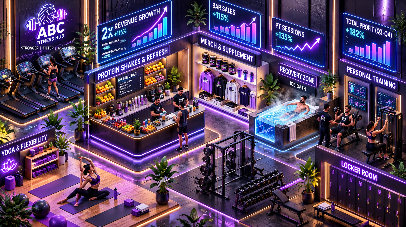 Gym Secondary Revenue Streams Profit Architecture