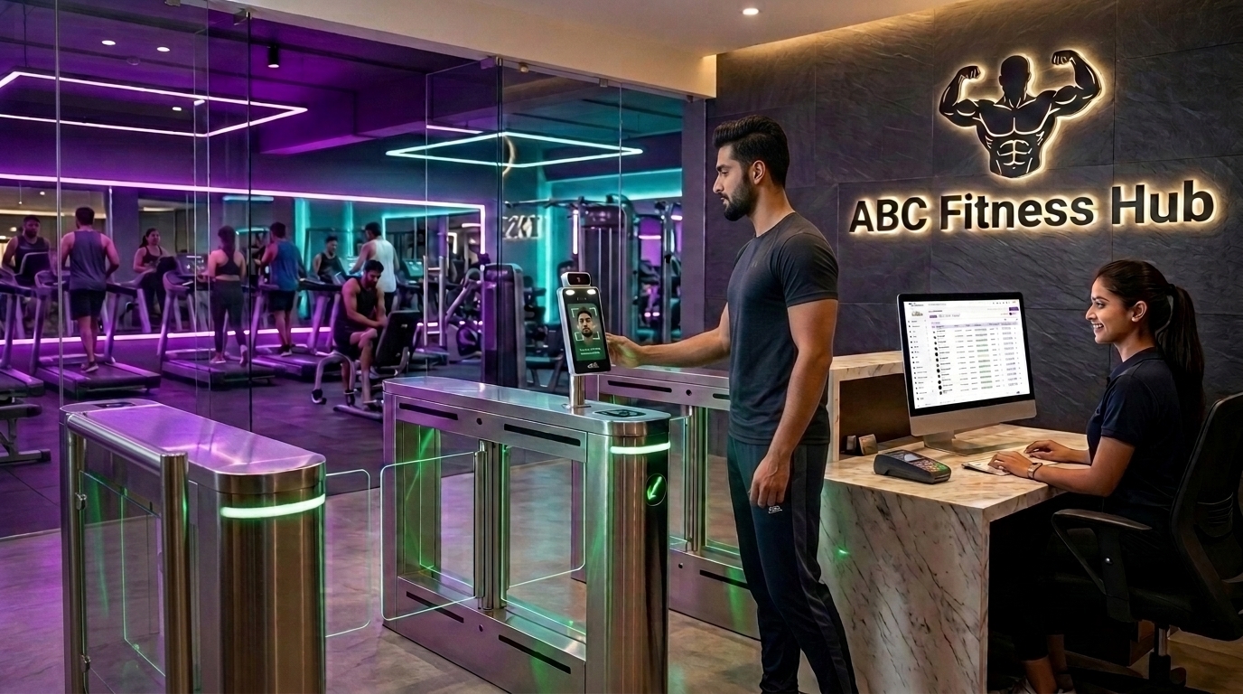GymSmart Biometric Turnstile Hardware ERP Integration