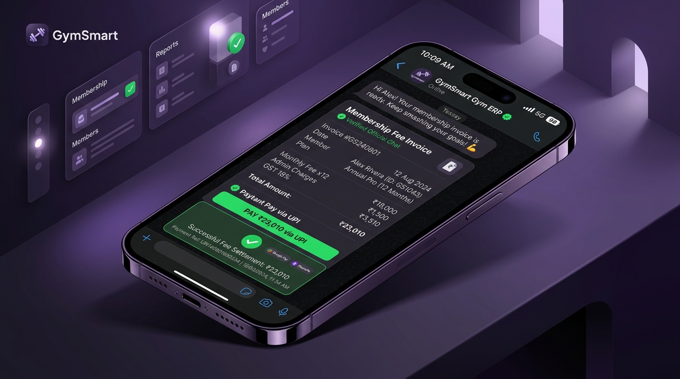 GymSmart WhatsApp Billing & UPI Invoicing ERP