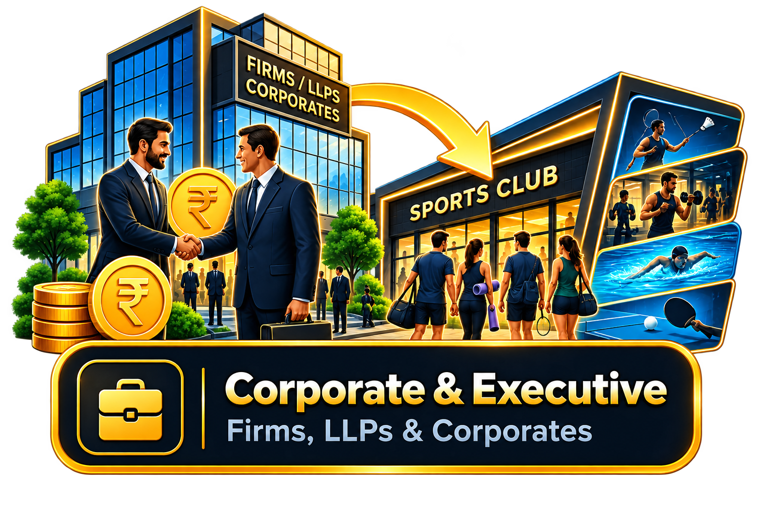 Corporate Executive Membership 3D Badge