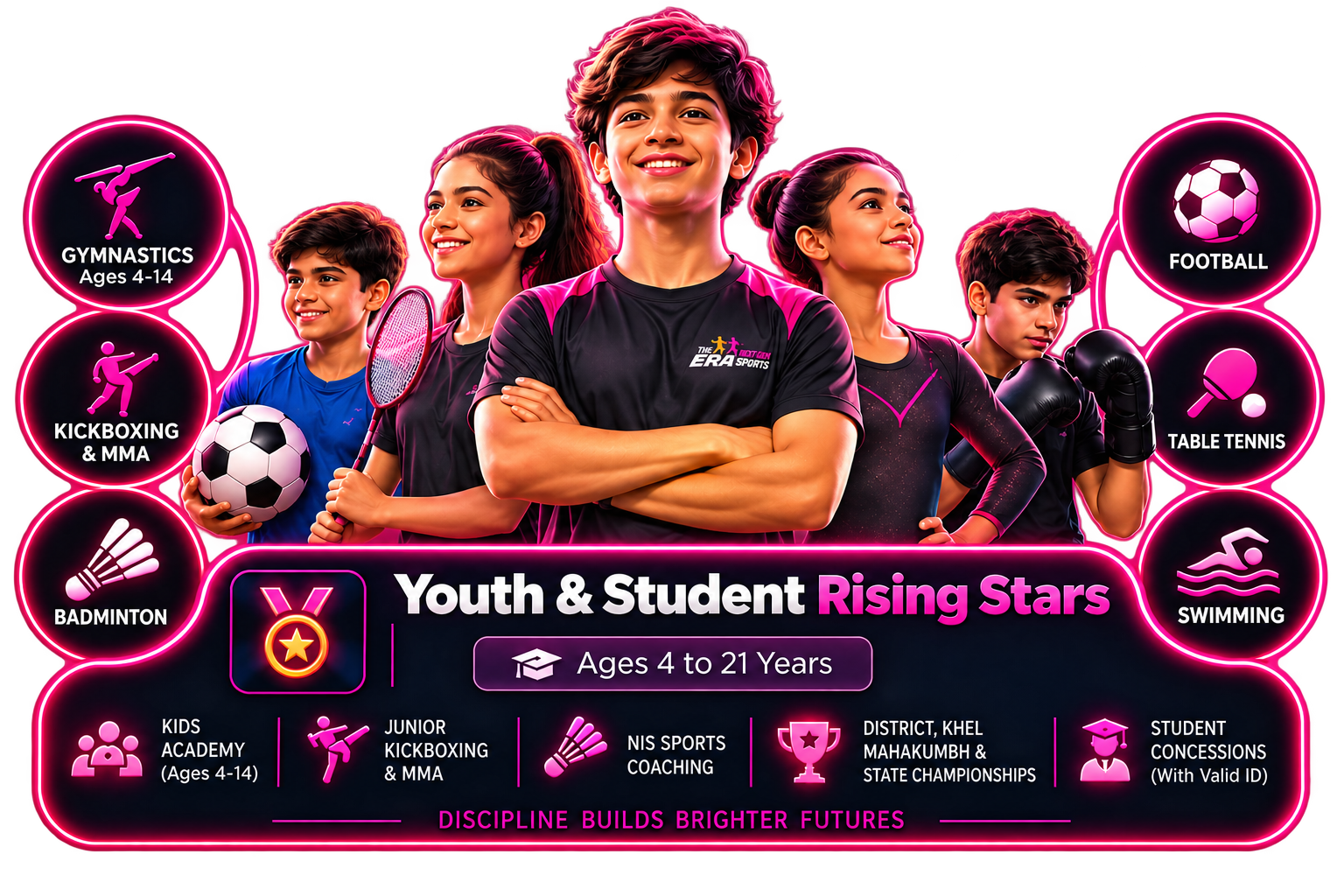 Youth Student Rising Stars 3D Badge