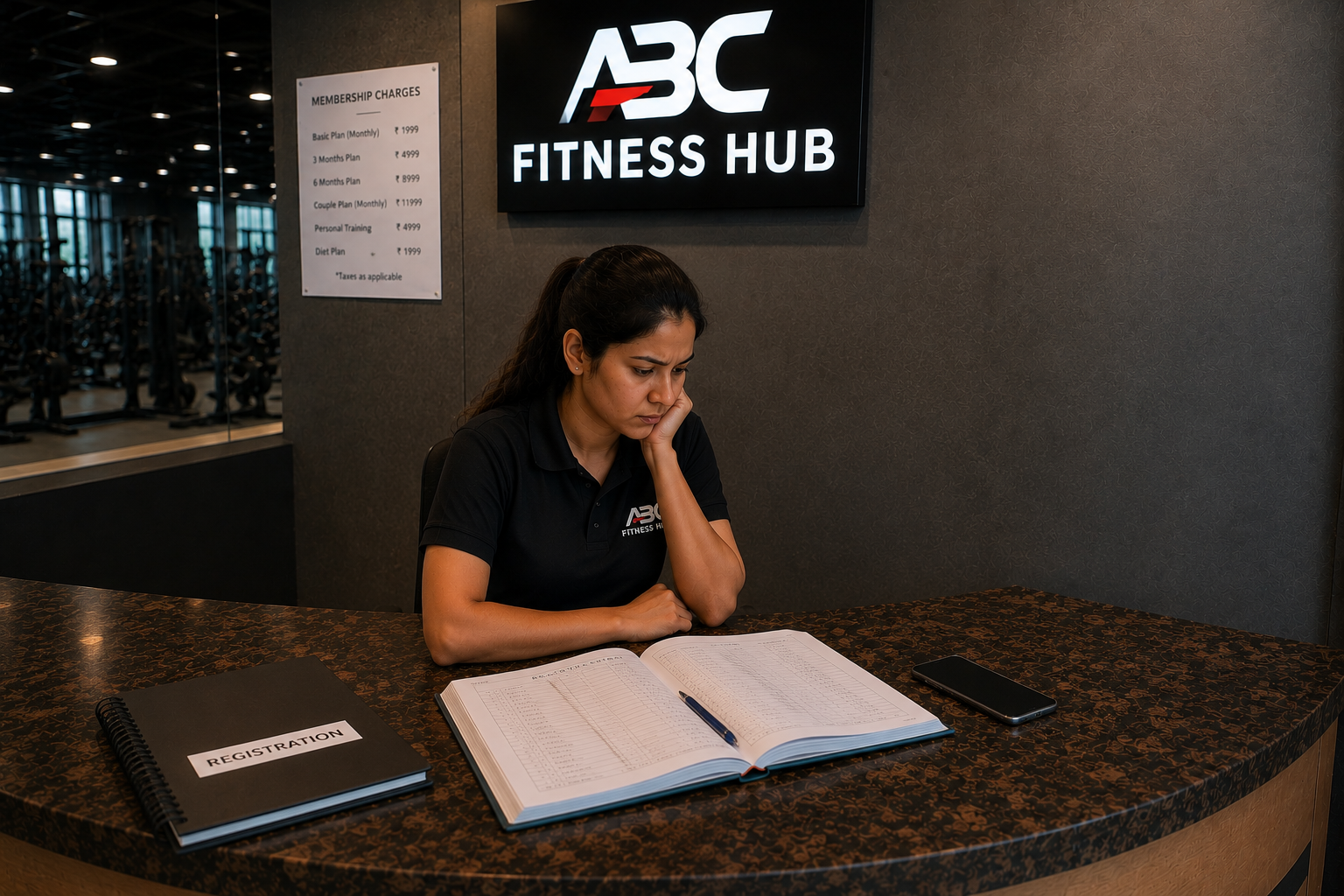 Traditional Gym CRM Paper Register