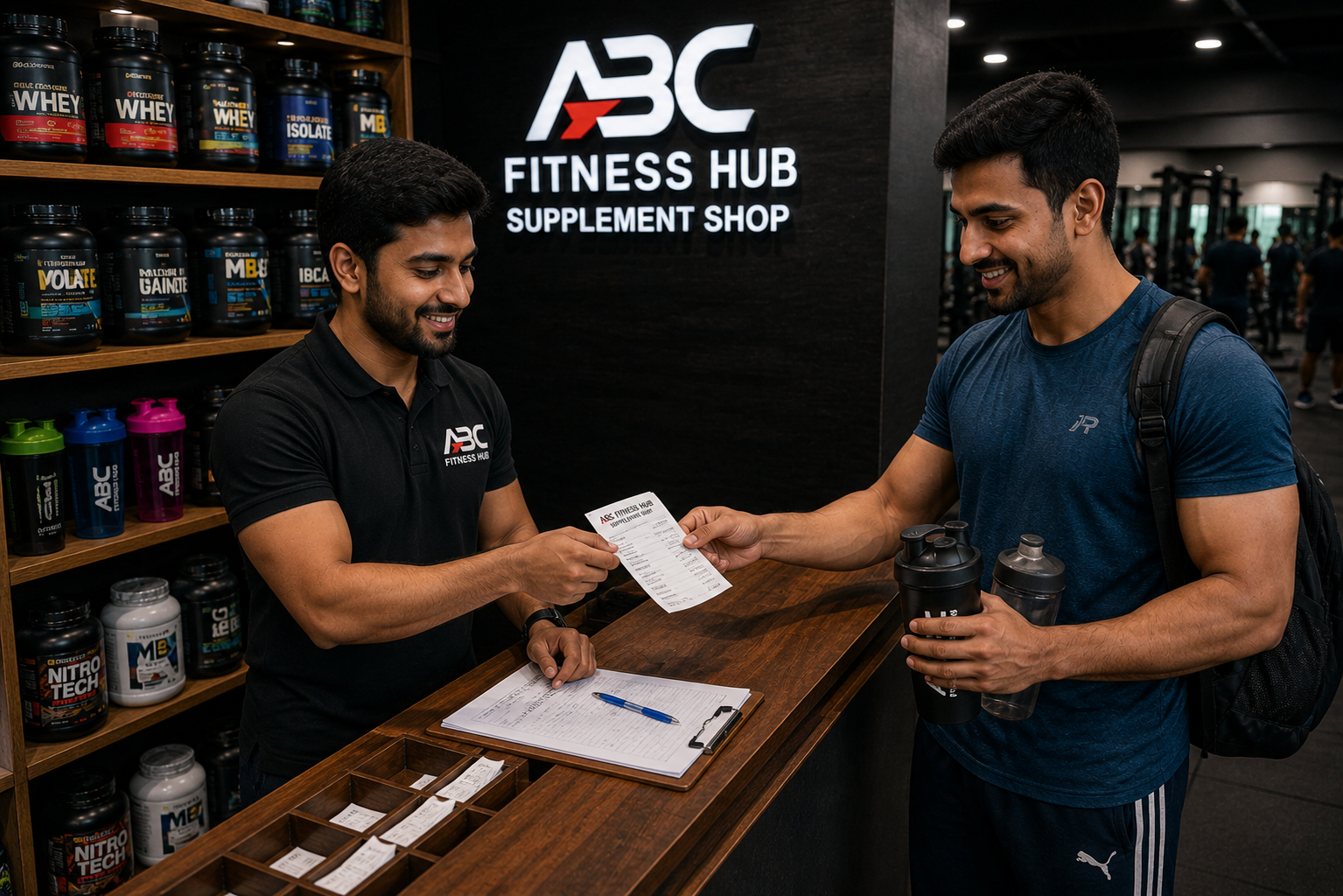 Traditional Gym Supplement Shop Manual Cash