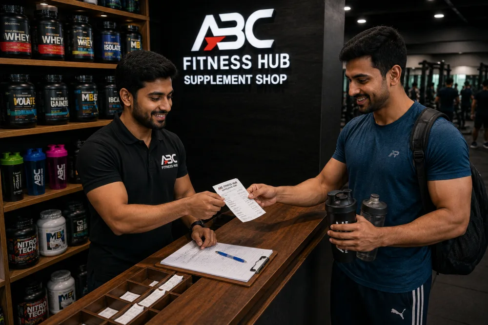Traditional Gym Supplement Shop Manual Cash