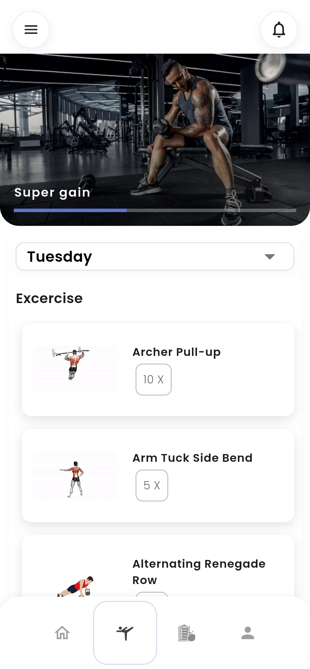 GymSmart Member App Workout Routines